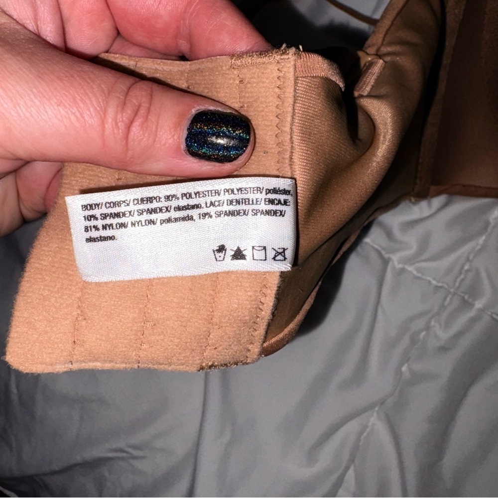 Maidenform SE0015 Balconette Strapless Convertible Bra Lined WF 40DD tan New - Picture 4 of 5